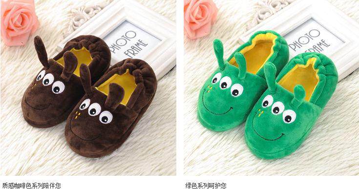 Pantoufles enfants en suède pour hiver - semelle caoutchouc - Ref 1005765 Image 12