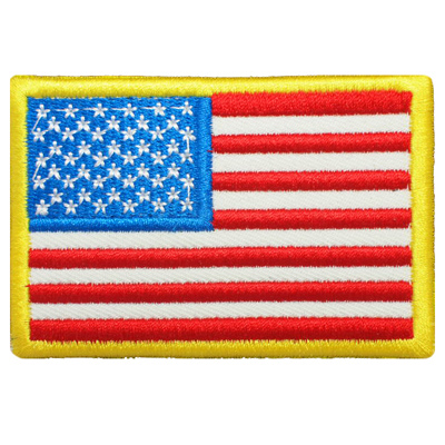 Embroidery Magic Sticker American Flag Sticker Stamp Outdoor Clothes Sticker Chapter Arms Chapter Magic Sticker Qi Zhang Set To Do
