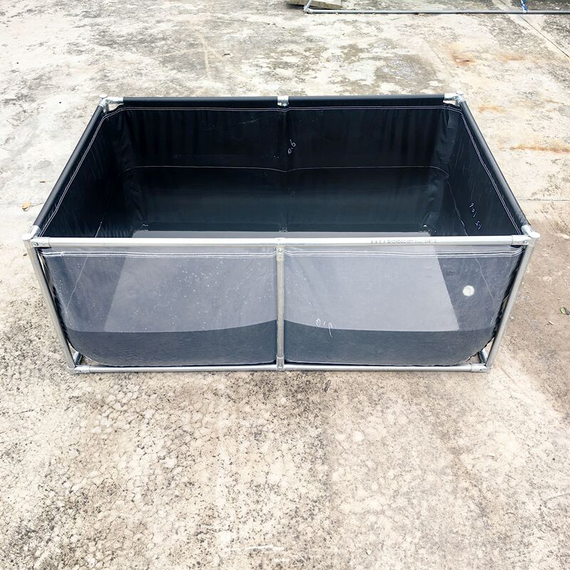Thickened Canvas Water Tank with Stand, Foldable for Home and Outdoor Use, Professional Aquaculture Canvas Water Storage Tank