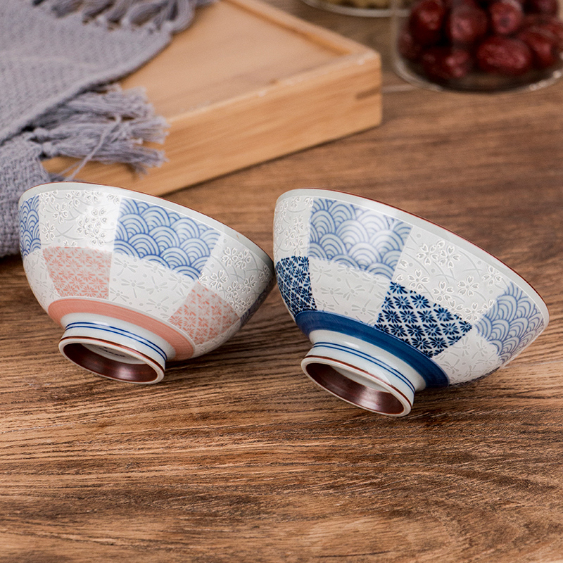 Japan meinung ceramic bowl meal for a bowl of rice bowl picking 2 sets of household eat bowl web celebrity tableware