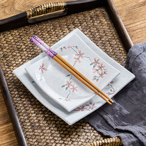 Meitao Japanese imported plate creative dish plate household plate plate plate Japanese ceramic plate breakfast dumpling plate