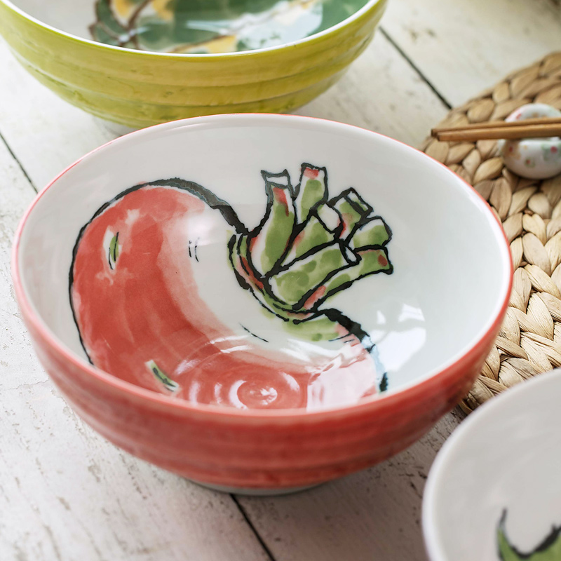 Meinung burned hand draw the wind under the glaze color Japanese and wind ceramic creative rainbow such as bowl bowl bowl mercifully rainbow such use rainbow such use