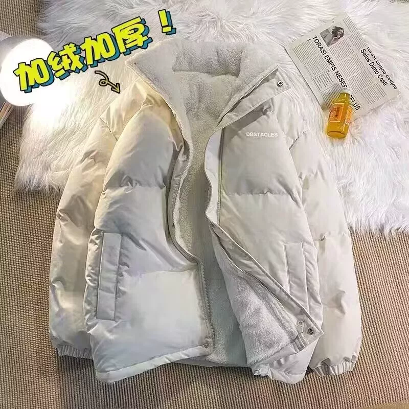 Velvet warm winter down jacket for students, for beloved