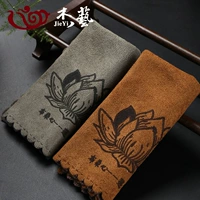 [Замша 绒 Terer] Lotus Orange+Grey Blue