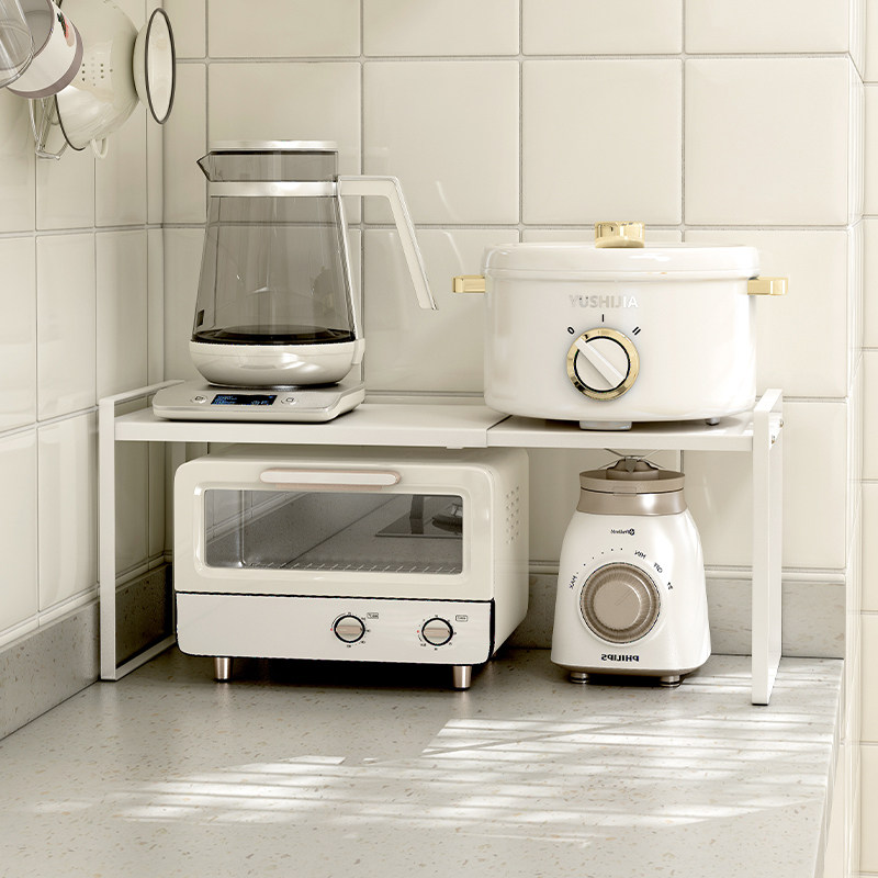 Yushijia retractable plate surface rack countertop pot dish storage rack kitchen household kettle cup cup holder