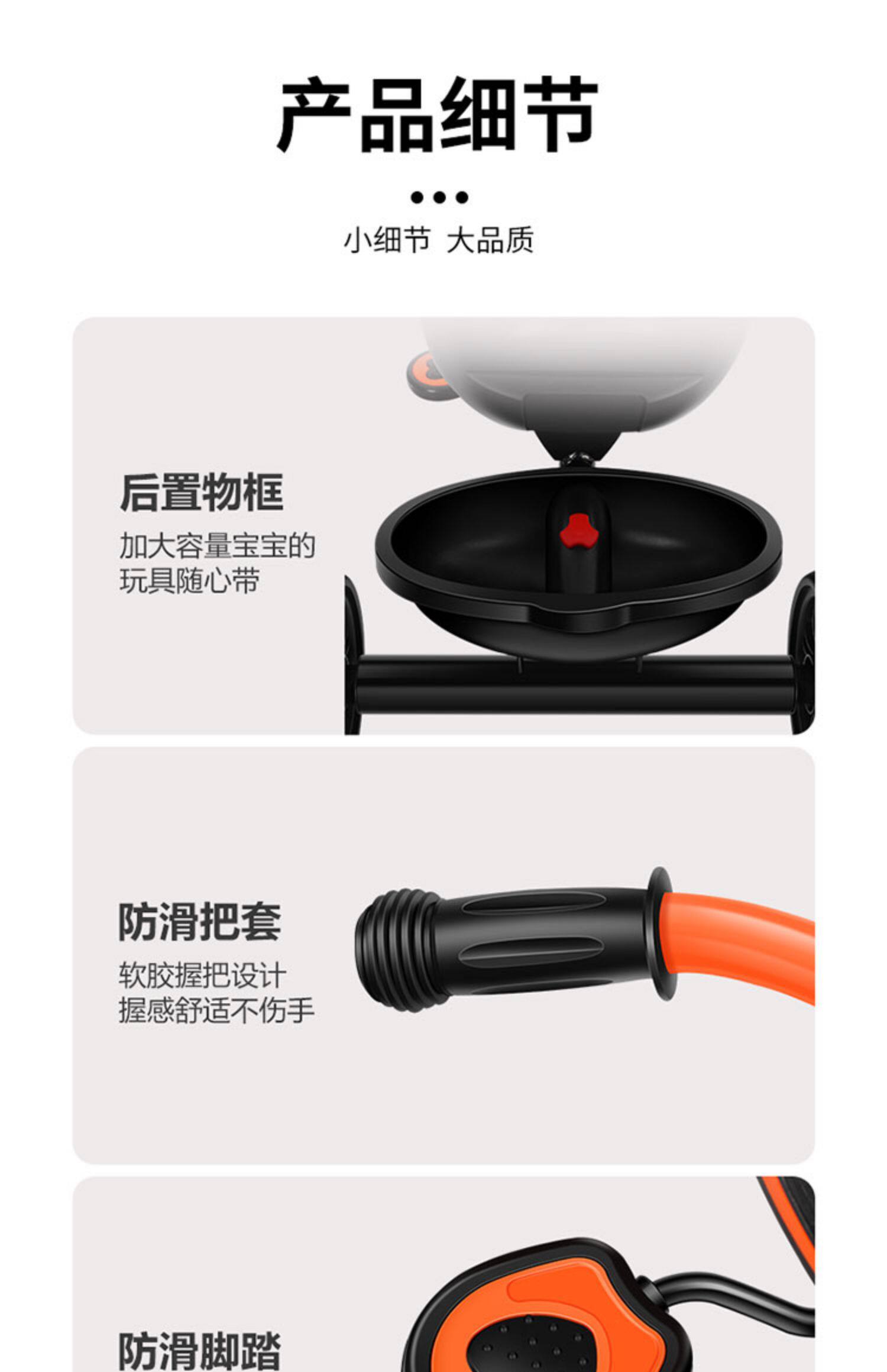 Трехколесный велосипед 巴布豆儿童三轮车1-2-3-5岁4幼儿宝宝轻便婴儿脚踏手推车溜娃神器