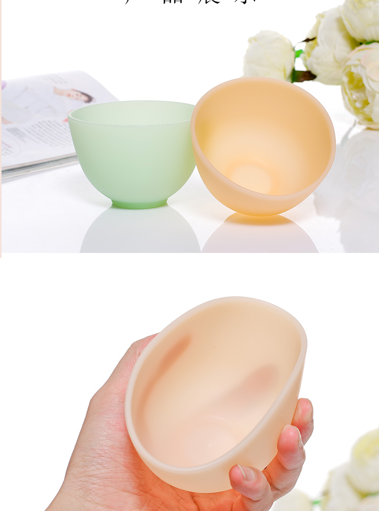 silicone lớn mặt nạ bát xử lý nước sinh hoạt công cụ mặt nạ tự chế DIY thẩm mỹ viện làm đẹp da bát giai điệu - Các công cụ làm đẹp khác khuôn lông mày