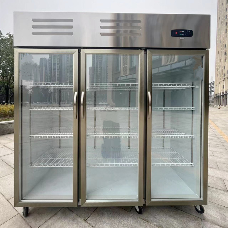 Restaurant Spicy Hot Pot Skewers Refrigerated Display Cabinet, Refrigerated Freezer, Fruit Preservation Direct Cooling Cabinet, Barbecue Commercial Ordering Cabinet