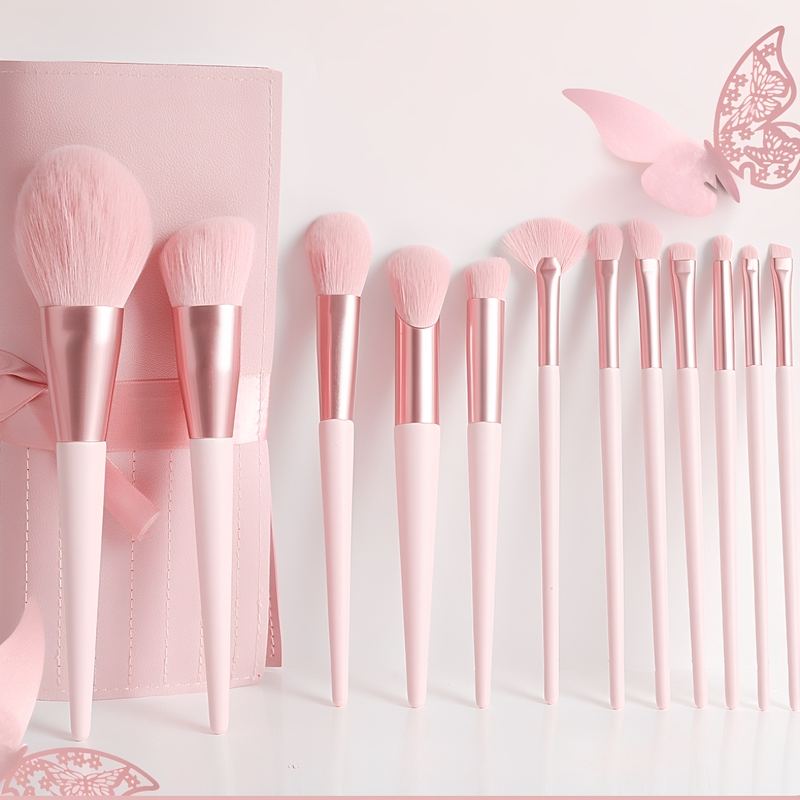 Makeup Brush Rankings Portable Makeup Brush Makeup Set Pink Brush Makeup Brush Full Set Brightening Facial Angled Brush