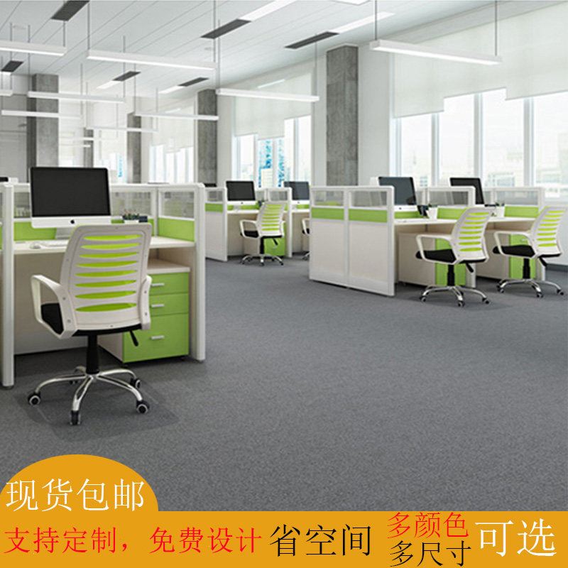 Screen desk Four 4 6 People with staff desk partition Face to face Desk Chair Combination