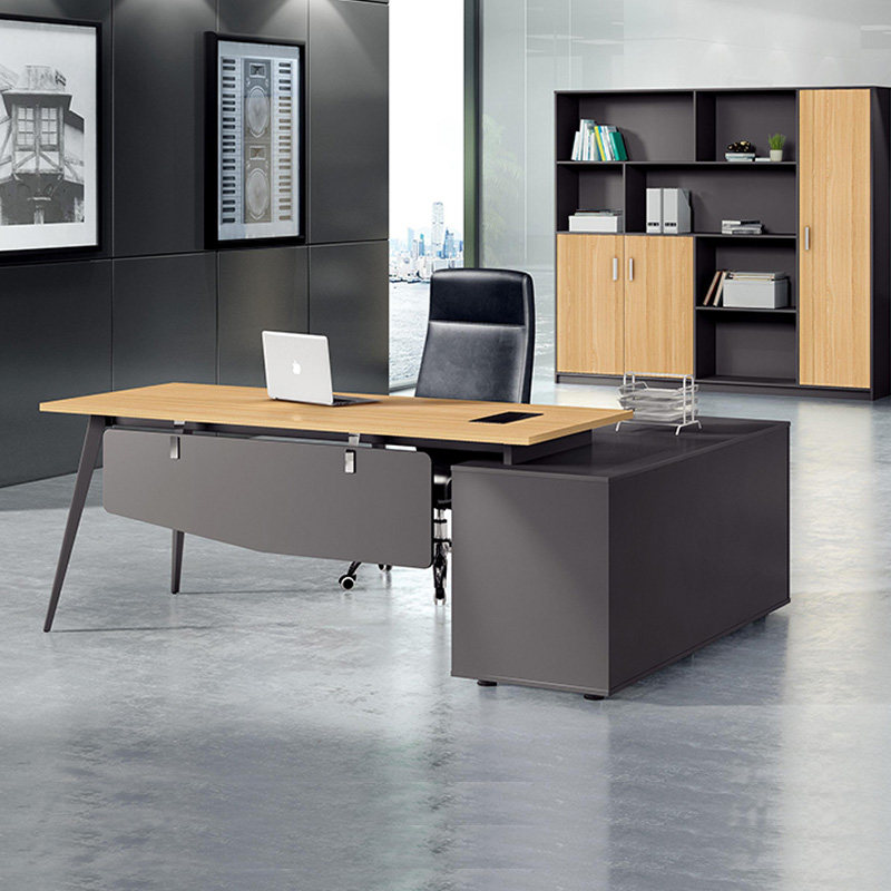 Boss desk simple modern middle desk boss desk manager desk desk supervisor desk office desk with bookcase