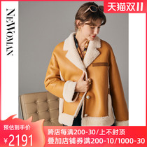 Merino leather fur one coat women 2021 Winter new short Lamb hair fur sheep cut coat