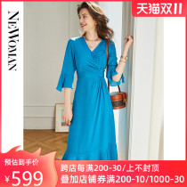 Heavy silk dress female big brand Mulberry silk spring and summer 2021 new design sense minority young skirt