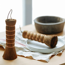 BOBAO natural palm washing pot brush Kitchen washing dishes Household multi-purpose non-stick soft brush does not hurt hands