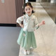 ເດັກ​ນ້ອຍ​ຍິງ Tang suit ແບບ​ຈີນ dress suit 2024 ໃຫມ່ summer dress ແບບ​ເກົ່າ​ແກ່ Princess dress ເດັກ​ຍິງ Hanfu dress​