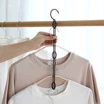 2 Multi-layer hangers finishing storage rack household adult clothes rack hanger detachable non-slip drying rack