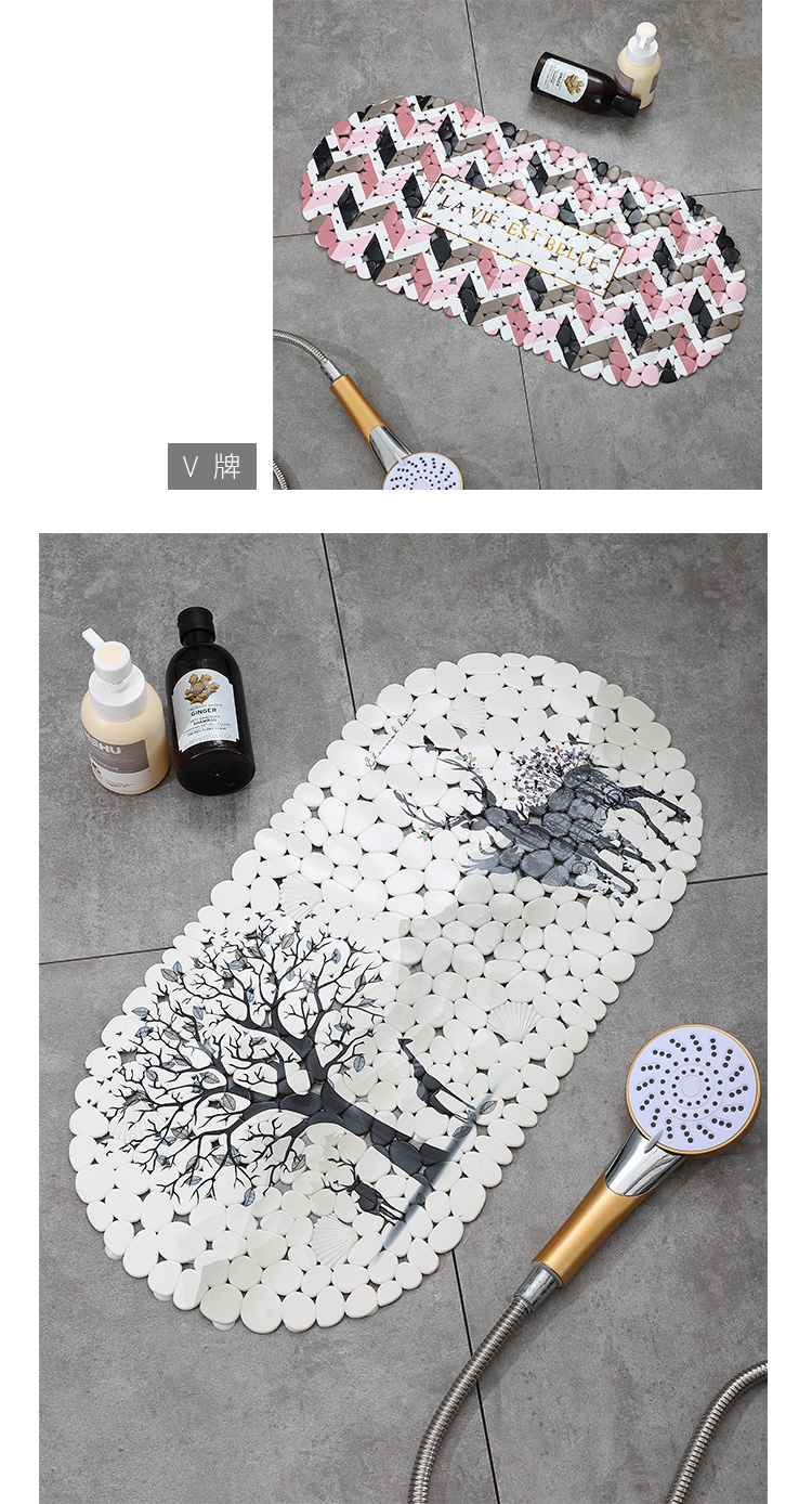 Tự hào phòng tắm chống trượt mat phòng tắm nhà vệ sinh thảm phòng tắm hấp thụ mat massage pad với cốc hút miếng xốp trải sàn