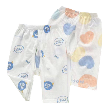 ຜ້າຝ້າຍບາງໆເດັກນ້ອຍເປີດ crotch pants, ເດັກນ້ອຍຜູ້ຊາຍສັ້ນ, summer ການຝຶກອົບຮົມ diaper ກາງເກງ 7 ຈຸດ, 1 toddler open crotch pants