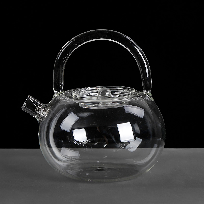 Special glass tea kettle electric household electrical TaoLu transparent single flat high borosilicate boiling kettle with tea sets