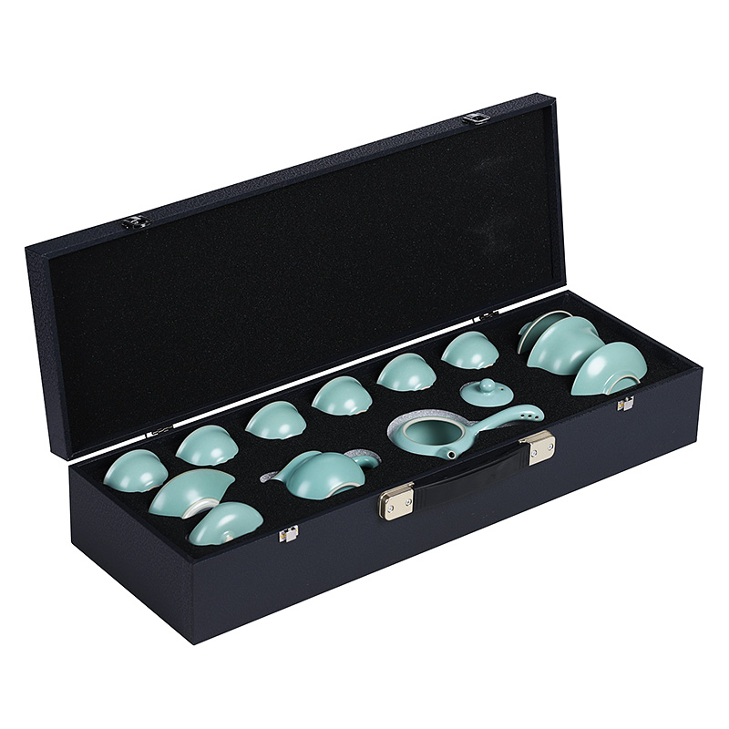 Ceramic kung fu tea set authentic piece of vintage your up to leave but have contracted household cup your porcelain of a complete set of gift box