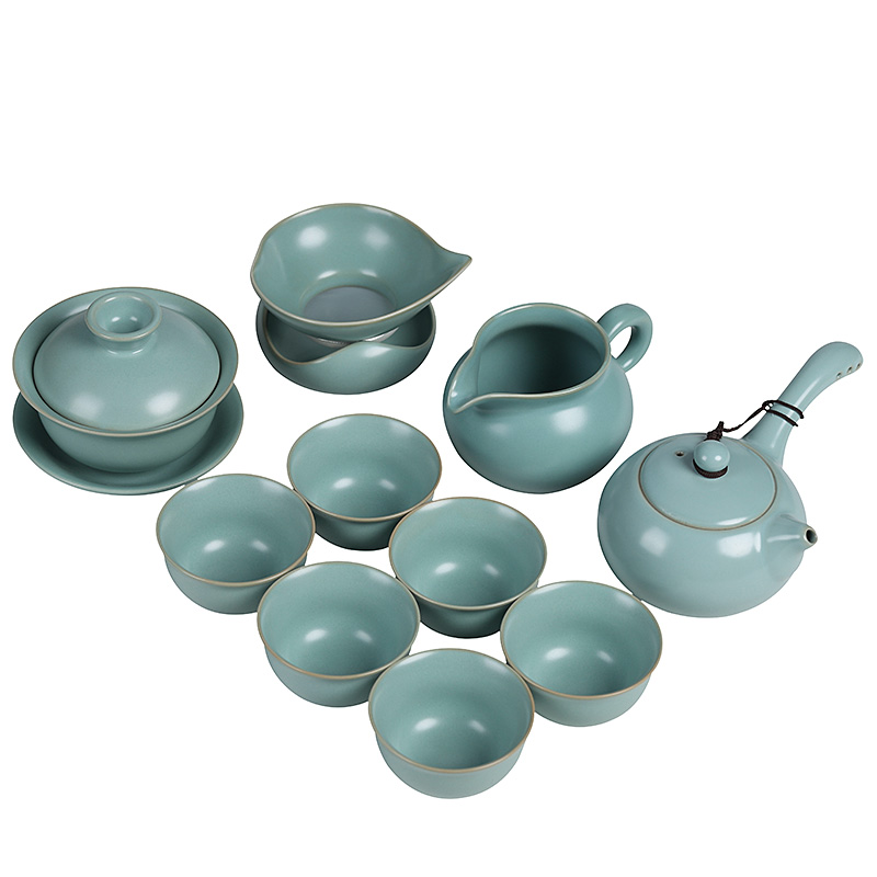 Ceramic kung fu tea set authentic piece of vintage your up to leave but have contracted household cup your porcelain of a complete set of gift box