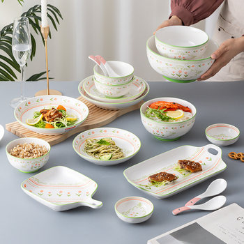 Ceramic porcelain japanese volkswagen small fresh bowl set