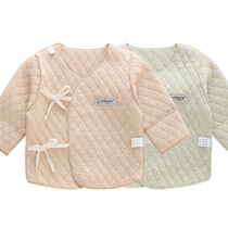 Newborn Warm Clothes Pure Cotton Half Back Baby No Bones Underwear Beginner Baby Beating Bottom Blouses Monk Served Spring Autumn Winter