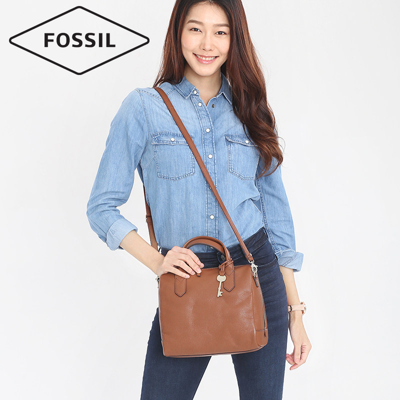 18年双11预售 杨紫代言 Fossil 化石 Fiona系列女式波士顿斜挎包 ZB7268 低于￥619包邮（需￥50定金） 2色可选