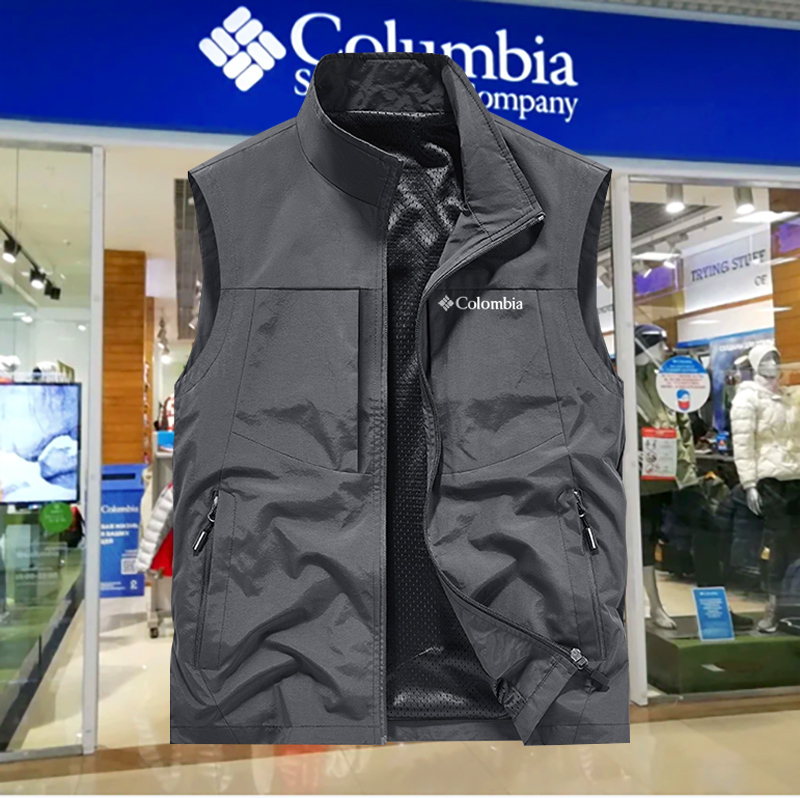 Colin's Discount Men's Summer Large Size Vest Multi-Pocket Workwear Casual Outdoor Multi-Function Fishing Vest
