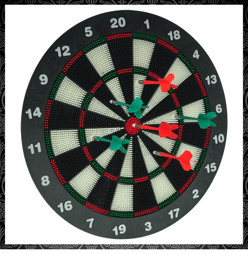 Bộ phi tiêu mềm chính hãng UB AIA 16 inch với 6 đầu nhựa mềm an toàn cho trẻ em - Darts / Table football / Giải trí trong nhà bộ phi tiêu treo tường