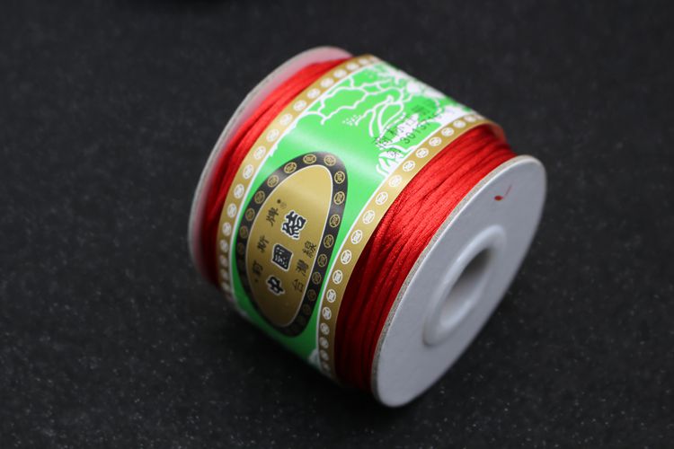 Dây chuyền Đài Loan thương hiệu Lisi 7 dây Trung Quốc dây thắt nút DIY phụ kiện dệt vòng tay vòng chân vòng cổ dây đỏ - Vòng chân lắc chân vàng pnj