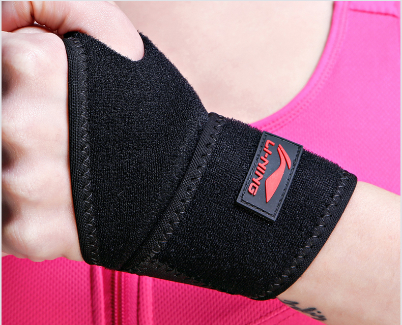 Vòng tay Li Ning nam và nữ thể thao bong gân đào tạo cầu lông thể dục ấm áp bóng rổ bảo vệ cổ tay thiết bị bảo vệ - Dụng cụ thể thao băng đầu gối tập nhảy