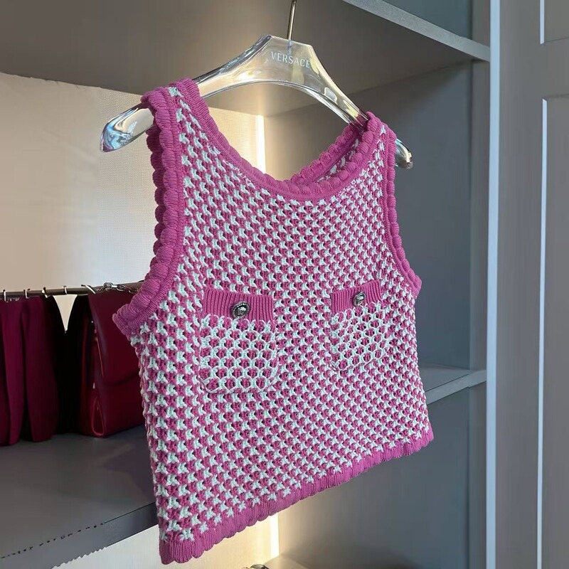 [Oil Oil'Er in Italy] Versace Women's Knitted Vest