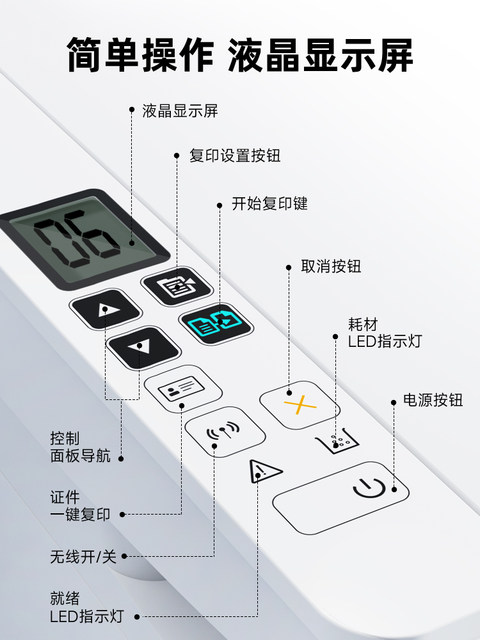 Hp M30W Black and White Laser Printer Home Use Copy Scan All-In-One Machine Small Mini Can Connect to Mobile Phone Wireless Multi-Function Office Dedicated for Students