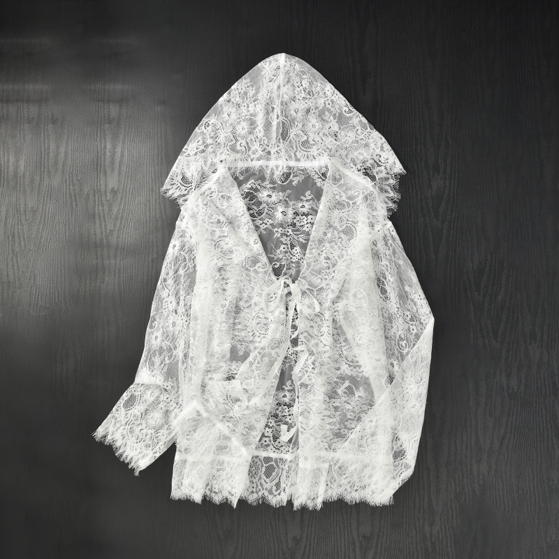 Lace Hooded Lace-Up Hollow-Out Sun Protection Cardigan 2026 Thin Loose Mid-Length Coat with Lace Top for Women Lace Hooded Lace-Up Hollow-Out Sun Protection Cardigan 2026 Thin Loose Mid-Length Coat with Lace Top for Women