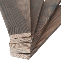 Mingtu Board Carbonized Wood Anticorrosive Wood American Douglas Fir Carbonized Wood 45*45 Outdoor Balcony Landscape Floor Water