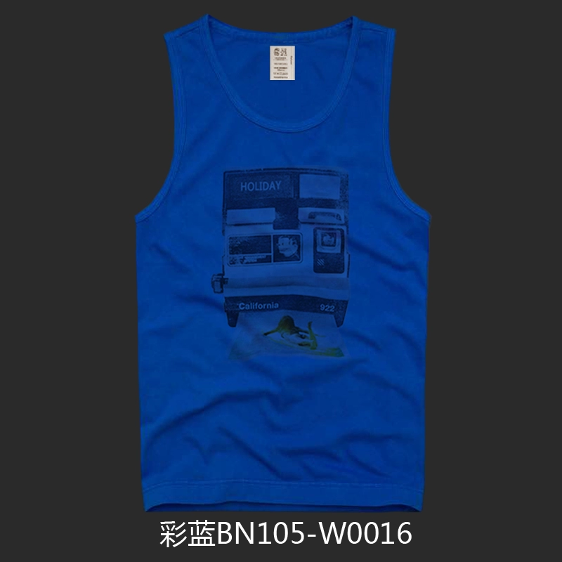 Mùa hè 2018 AF nam chạm đáy vest thể thao thủy triều giản dị thương hiệu cỡ lớn thời trang hoang dã in hoa không tay - Áo vest cotton áo 3 lỗ tập gym