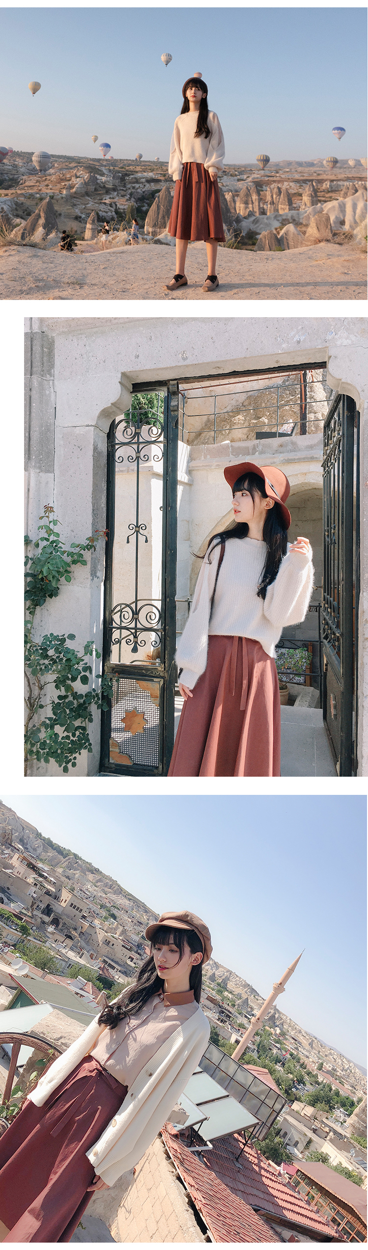 Mostaza | Hoa hồng ngửi đêm | Đầu mùa thu khí chất thanh lịch retro dài nửa váy mùa thu và mùa đông sang trọng nữ # chân váy ôm dài