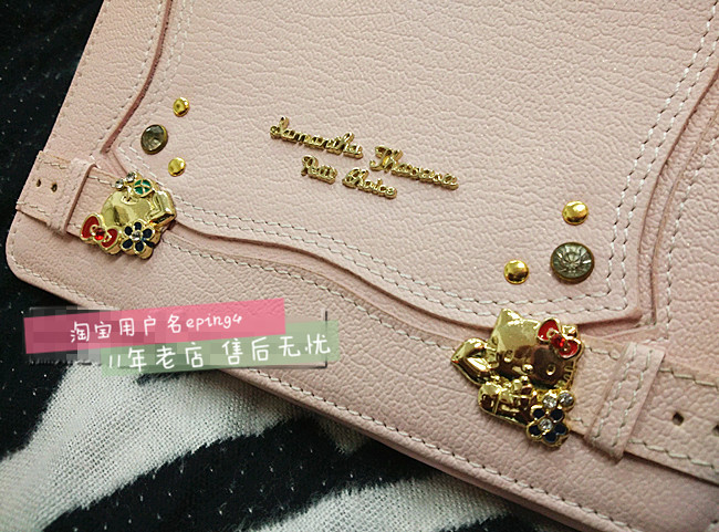 Nhật Bản và Hàn Quốc da chính hãng Hello kitty da hộ chiếu gói hộ chiếu hộ chiếu hộ chiếu bìa thư mục clip màu hồng ví đựng passport da thật