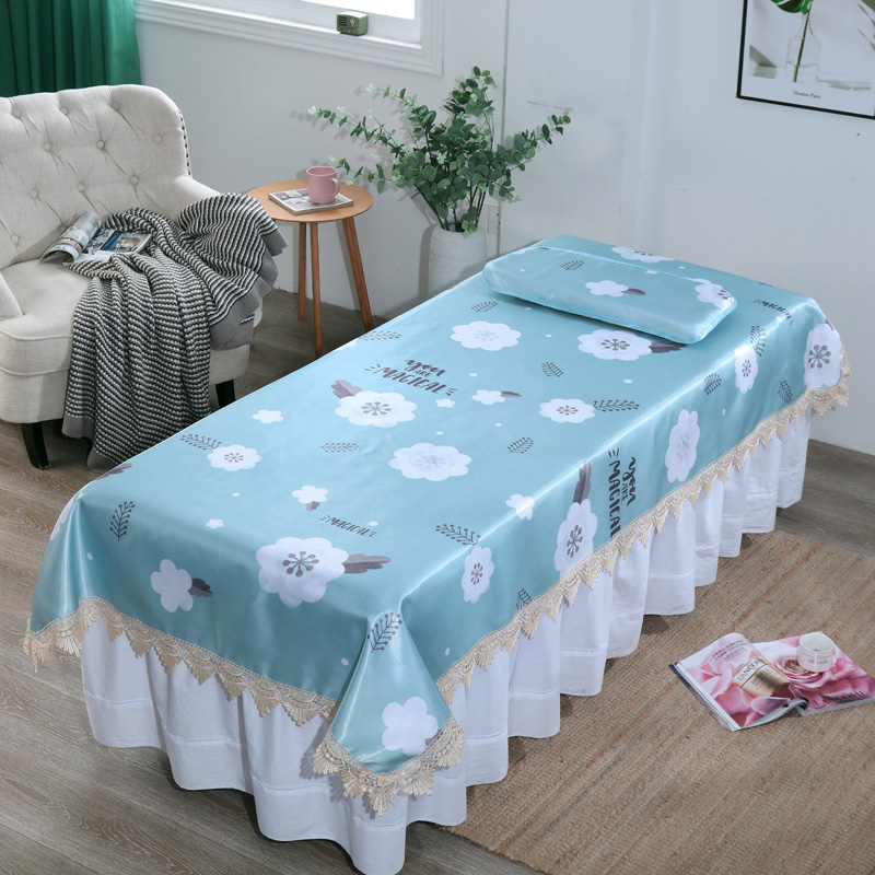 Washable Beauty Bed Cool Mat Summer Beauty Body Massage Physiotherapy Bed Ice Silk Mat Pleasable Beauty Salon Soft Mat