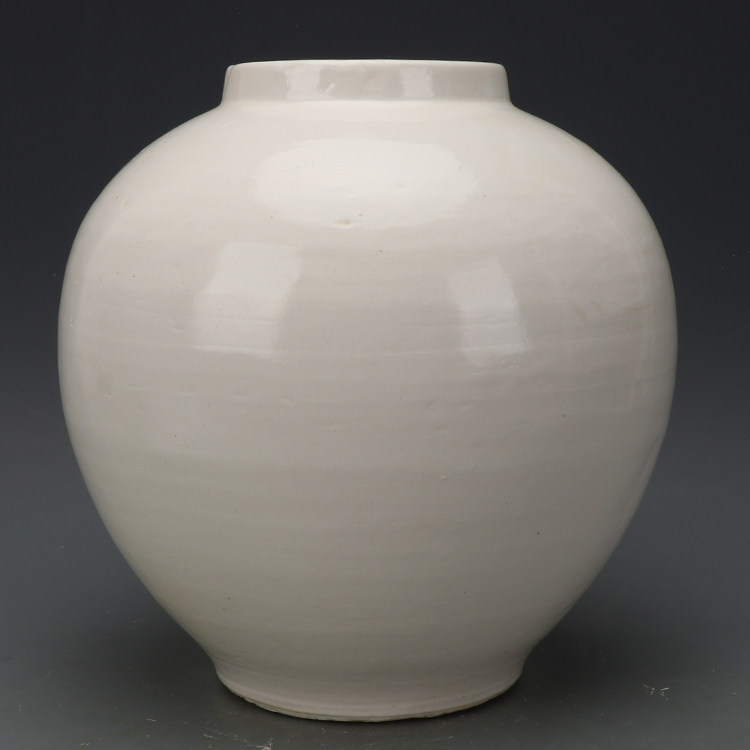 Song Dynasty White Glazed Antique-Style Porcelain Vintage Decorative Vase Hydroponic Flower Arrangement White Porcelain Handmade Pottery Jar Flower Arrangement Decorative Ornament