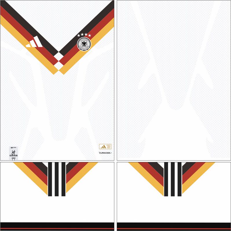 Germany 2026 World Cup Jersey Ai Vector Pattern Cdr Clothing Design Material