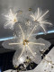 Large Art Crystal Flower Chandelier Stairwell Decorative Lamp Villa Duplex Floor Hall Creative Crystal Lamp