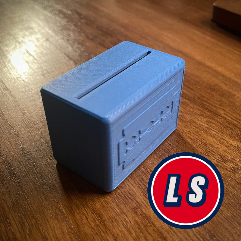 Ls Manual Razor with Openable Lid, Double-Sided Blade Storage Box, Waste Blade Holder, Sharp Blade Box, Does Not Cut Hands