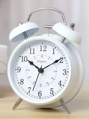 Alarm clock students with silent creative bedside watch male children small alarm night light lazy lazy person super loud sound abnormal bedroom bedroom