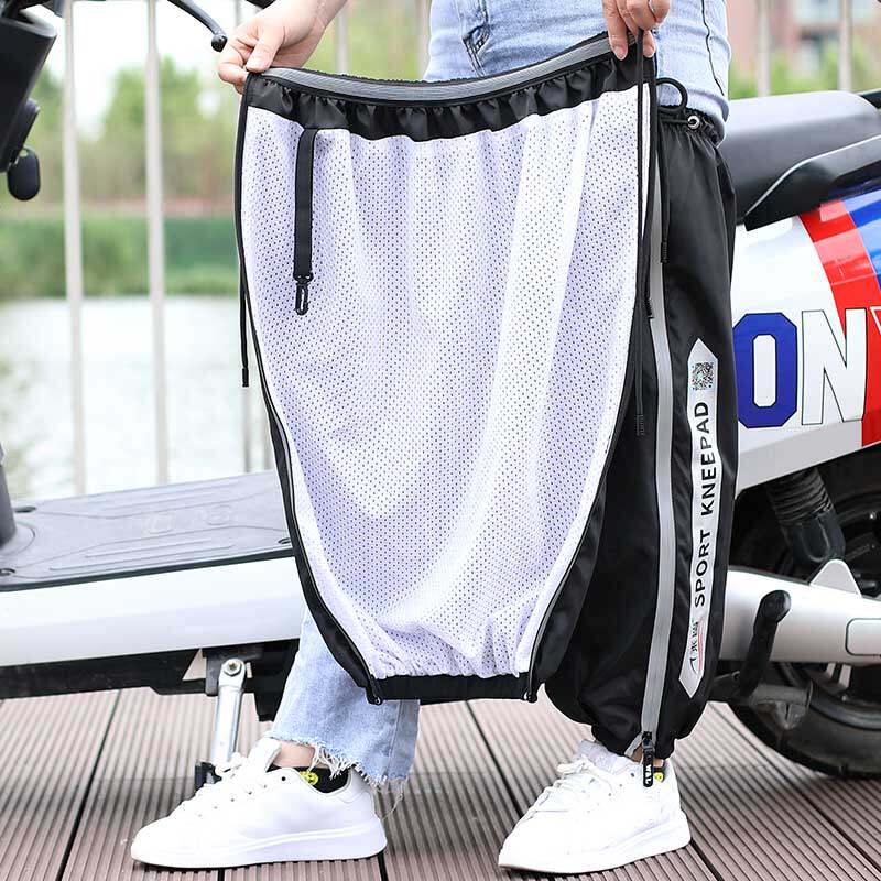 Electric motorcycle warm cycling anti-cold wind wind and knee leg hinge in summer knee zip leg artifact