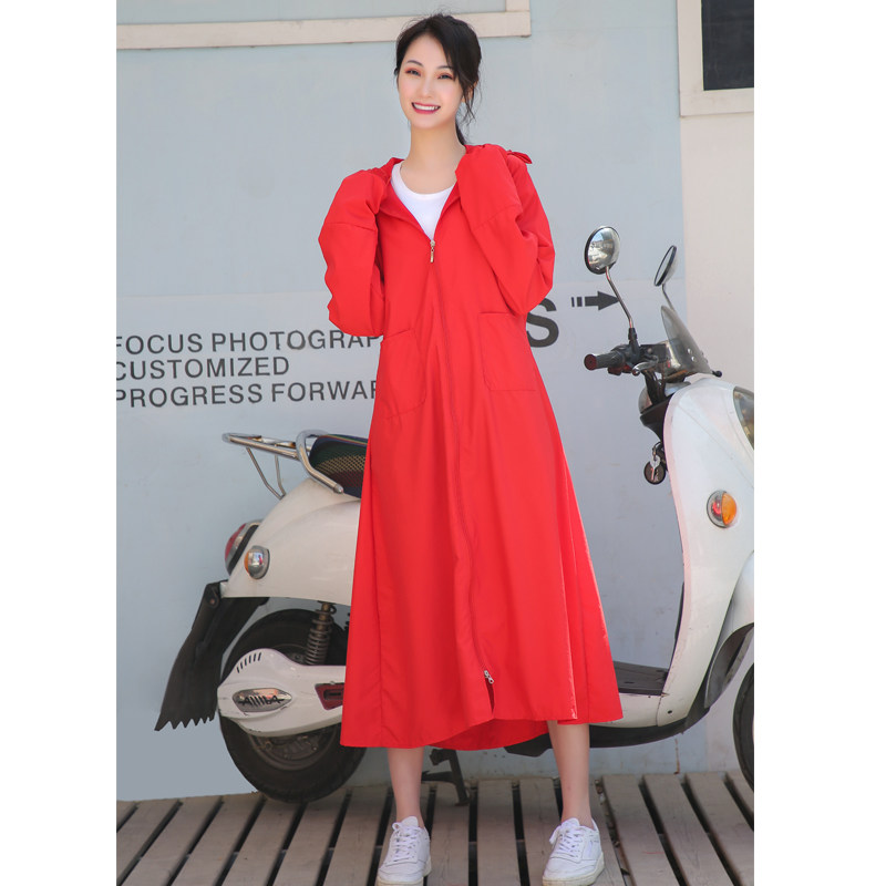 Sunscreen woman 2020 Summer new medium long version Korean version 100 lap sunscreen for outdoor bicycling thin beach jacket