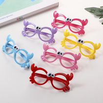 Childrens glasses frame female cute tide Princess Korean Korean baby boy cartoon decoration glasses frame without lens