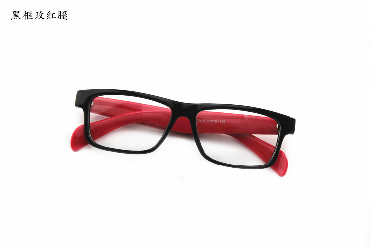 Kính retro khung nữ phiên bản Hàn Quốc của thủy triều tròn mặt phẳng gương cá tính kính khung cận thị kính nam full frame kính trơn - Kính khung gọng kính titan