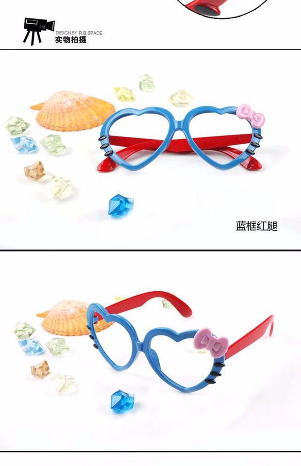 Phim hoạt hình dễ thương kính khung KITTY bé trẻ em kính khung bé trai và bé gái khung chương trình đạo cụ - Kính khung kính mắt điện biên phủ